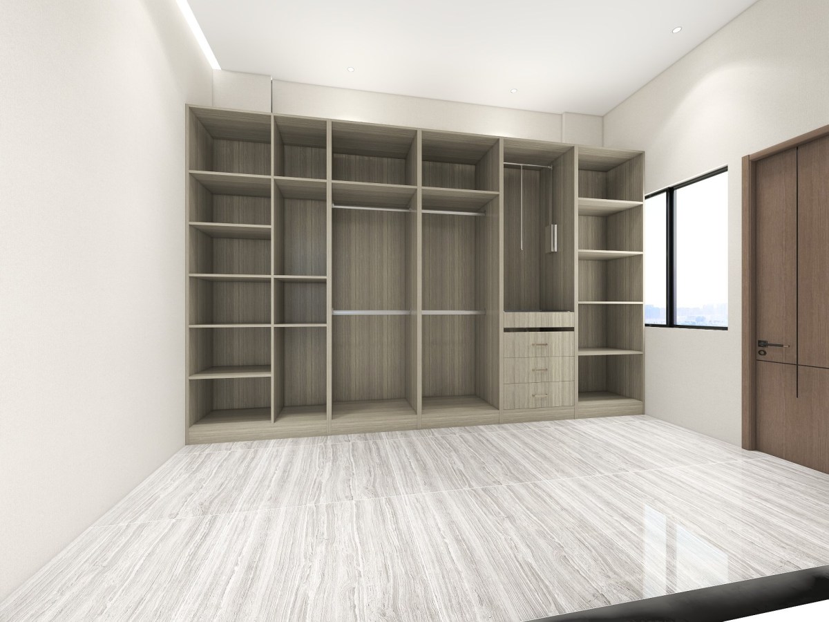 開放式更衣間設計: 提升居室美觀同時兼顧實用性